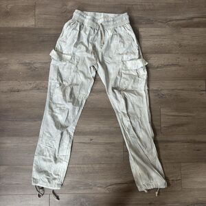NWT MNML Washed Camo Cargo Pants Men’s M Gray White Relaxed Streetwear